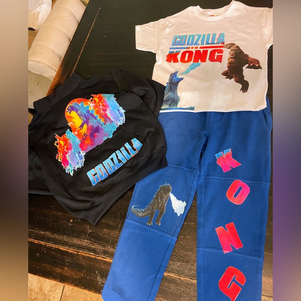 Godzilla Birthday box (Everything is customized and made to order)